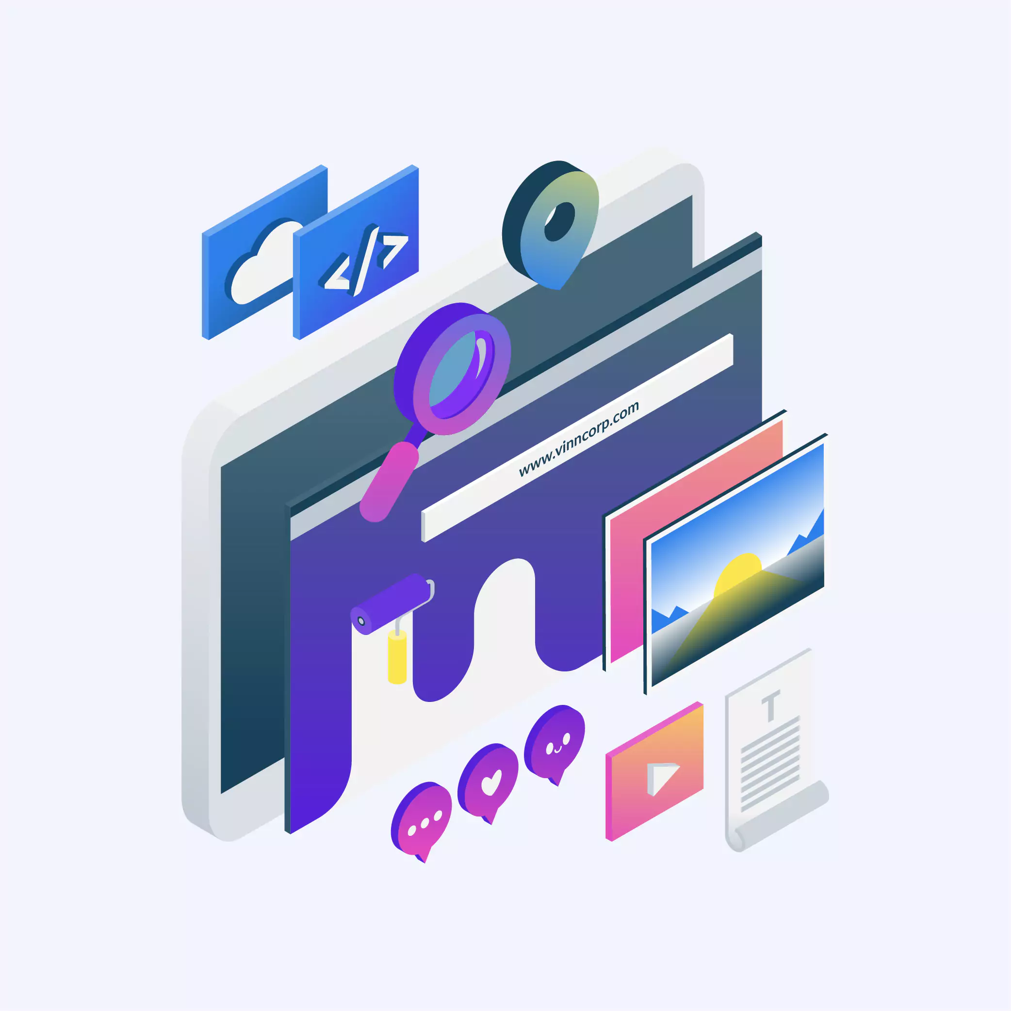 Web designing logo
